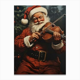 Santa Playing Violin 1 Canvas Print