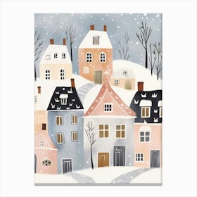 Winter Village Canvas Print