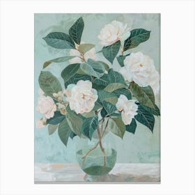A World Of Flowers Camellia 3 Painting Canvas Print