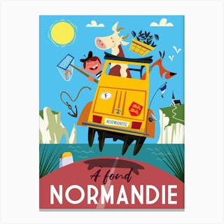 A Fond Normandie Canvas Print