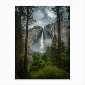 Waterfall Forest (24) Canvas Print