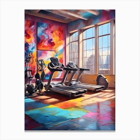 Gym Painting Canvas Print