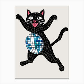 Disco Cat 8 Canvas Print