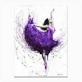 Purple Plum Ballet Canvas Print