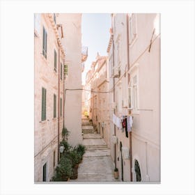 Streets Of Dubrovnik Croatia Canvas Print