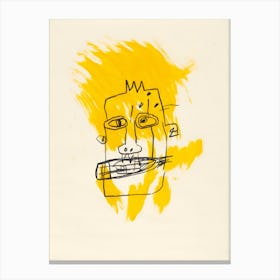 'Yellow Face' Canvas Print