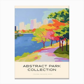 Abstract Park Collection Poster Odaiba Seaside Park Tokyo 1 Canvas Print