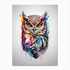 COLORFUL OWL Canvas Print