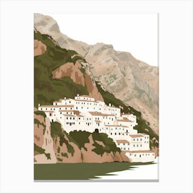 Village On The River Canvas Print