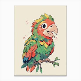 Cute Parrot Canvas Print