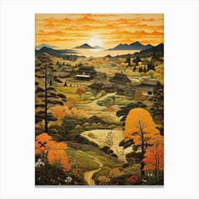 Rural Landscapes Satoyama Japanese Style 2 Canvas Print