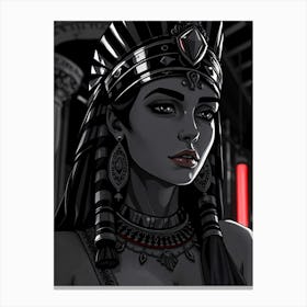 Cleopatra Portrait - Diverse Art Illustration 72 Canvas Print