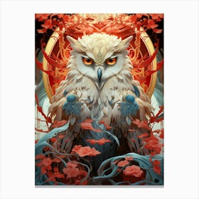 Owl Of The Forest Canvas Print