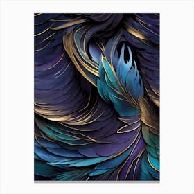 Abstract Feathers Canvas Print