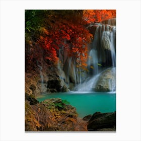Waterfall In The Forest 1 Canvas Print