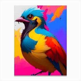 Colorful Bird-Reimagined 9 Canvas Print