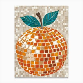 Mosaic Orange 5 Canvas Print