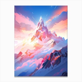 Abstract Mountain Canvas Print