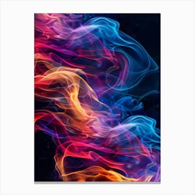 Colorful Smoke Background Canvas Print