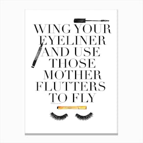 Mother Flutters Canvas Print