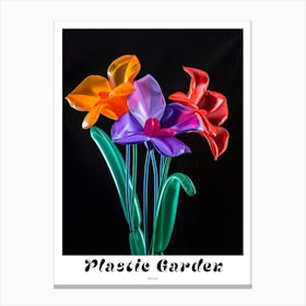 Bright Inflatable Flowers Poster Orchid 3 Canvas Print