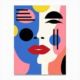 Geometric Face Shape 3 Canvas Print