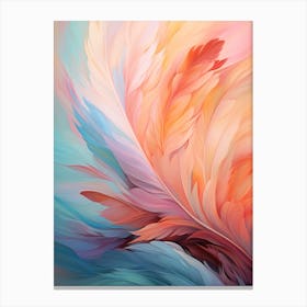Pastel Feathers 1 Canvas Print