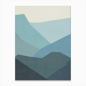 Abstract Mountains - b01 Canvas Print