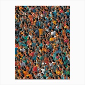 Crowd Of People Canvas Print