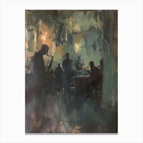 Jazz At The Bar Canvas Print