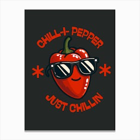 Chilli Pepper Just Chillin Canvas Print