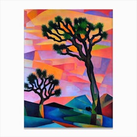 Joshua Tree Tree Cubist Canvas Print