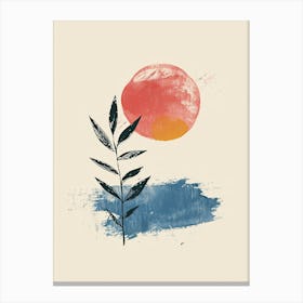 Stellar Mirage Mid Century Style Canvas Print