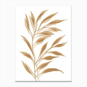 Mocha Bamboo Canvas Print