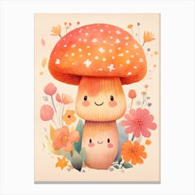 Cute Mushroom Nursery 5 Canvas Print