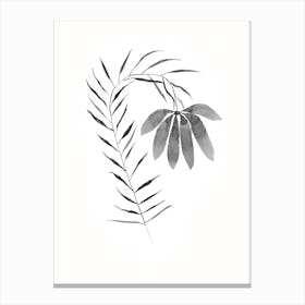 Leafy Flower Canvas Print