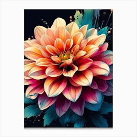 Dahlia Flower 3 Canvas Print