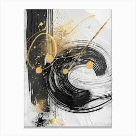 Abstract Black And Gold Canvas Print 19 Canvas Print