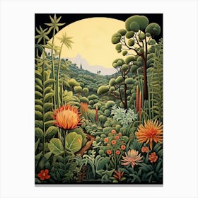 San Diego Botanic Garden Usa Henri Rousseau Style 2 Canvas Print
