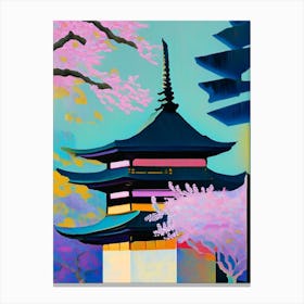 Ninna Ji Temple, Japan Abstract Still Life Canvas Print