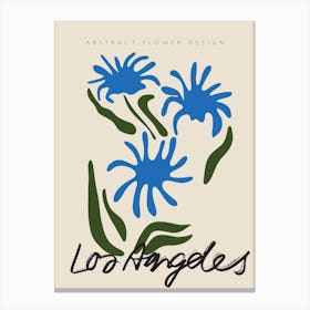 Los Angeles Matisse Flower Canvas Print
