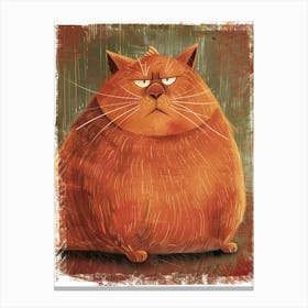 Orange Cat 10 Canvas Print