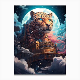 Tiger In The Clouds 1 Canvas Print