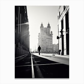Marseille, France, Photography In Black And White 4 Canvas Print