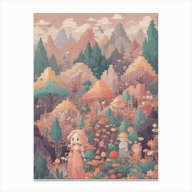 Pixel Art 1 Canvas Print