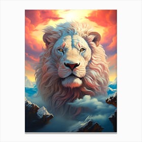 Lion In The Sky 5 Canvas Print