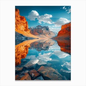 Reflection In A Lake 3 Canvas Print