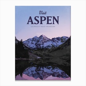Visit Aspen, Colorado Canvas Print