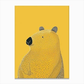 Yellow Wombat 2 Canvas Print
