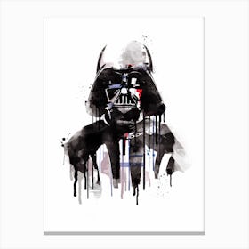 Darth Vader Watercolor Canvas Print
